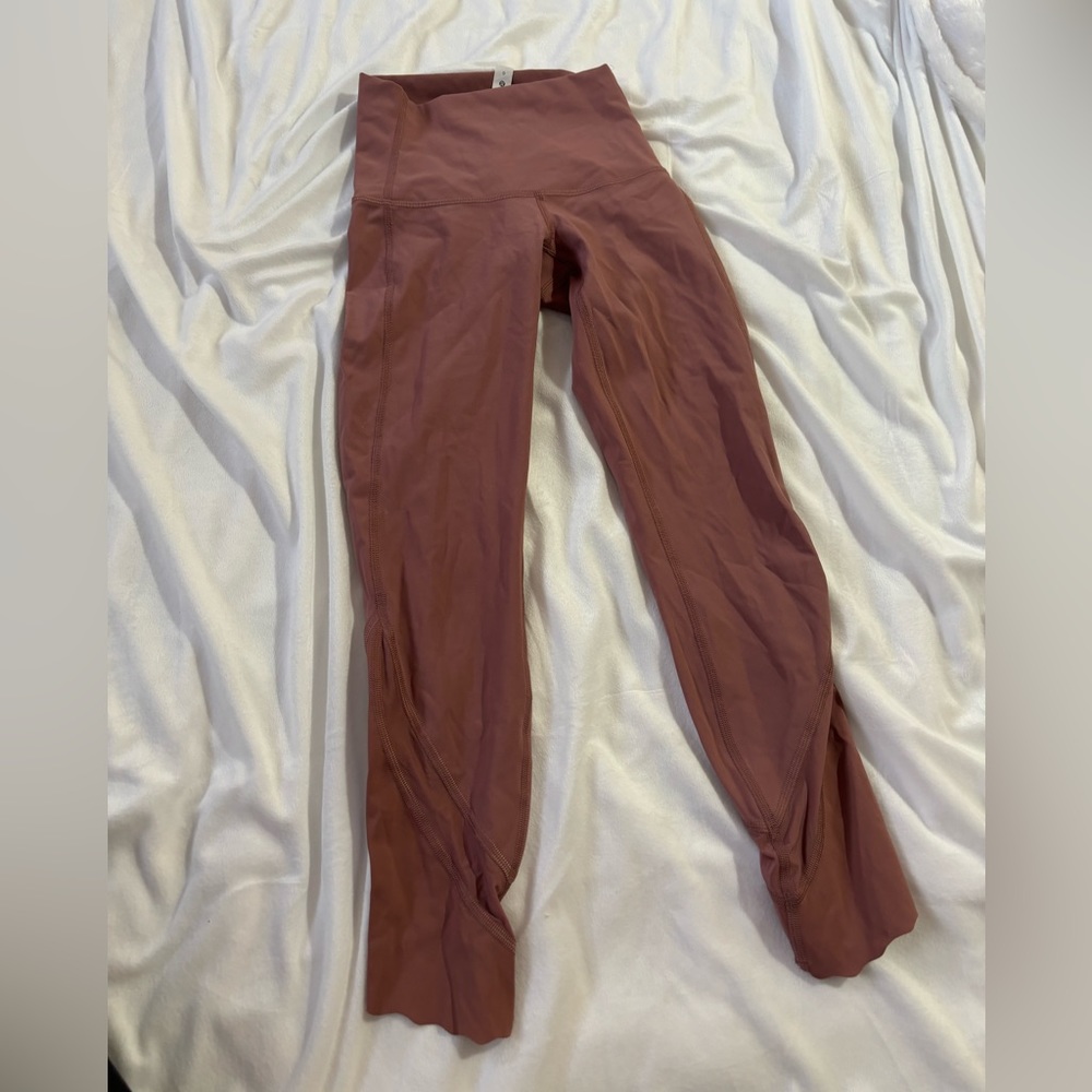 lululemon burnt orange leggings